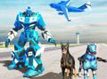 美国警察机器人狗-警察飞机运输游戏
