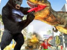 巨大的 怪物 恐龙 横冲直撞